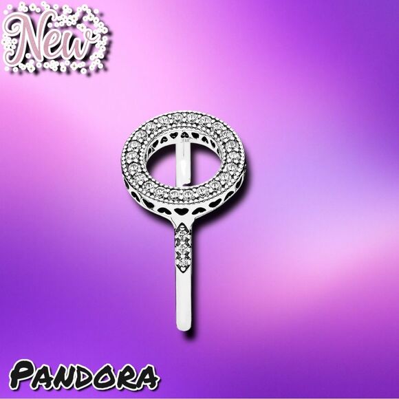 New Pandora Hearts of Pandora Halo Ring – Sterling Silver CZ – Size 7 - Picture 4 of 8